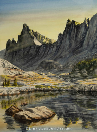 Mount Helen and Mount Sacagawea Reflection