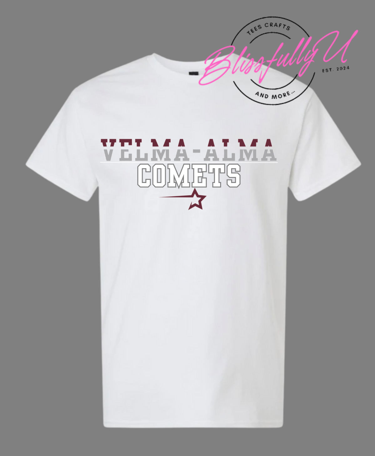 Two-Tone Velma-Alma Comet Tee- Adult