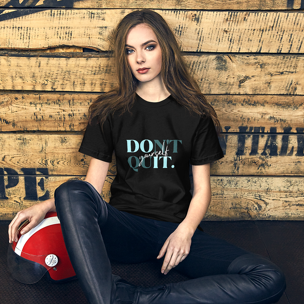 Miniatura: T-Shirt - Don´t Quit  - preto