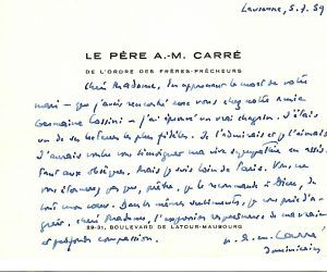 CARRE, OP, Robert Ambroise Marie (1908-2004)