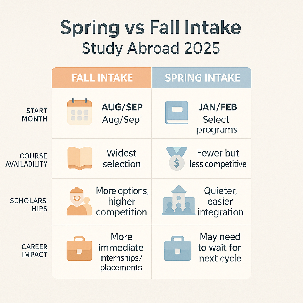 Spring Into Fall Fall Intake vs Spring Intake: Which One Actually Works Better for Students?