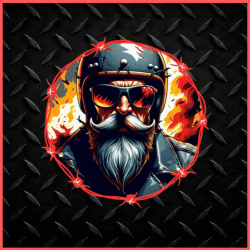 Red Tabasco the biker logo GIF.gif