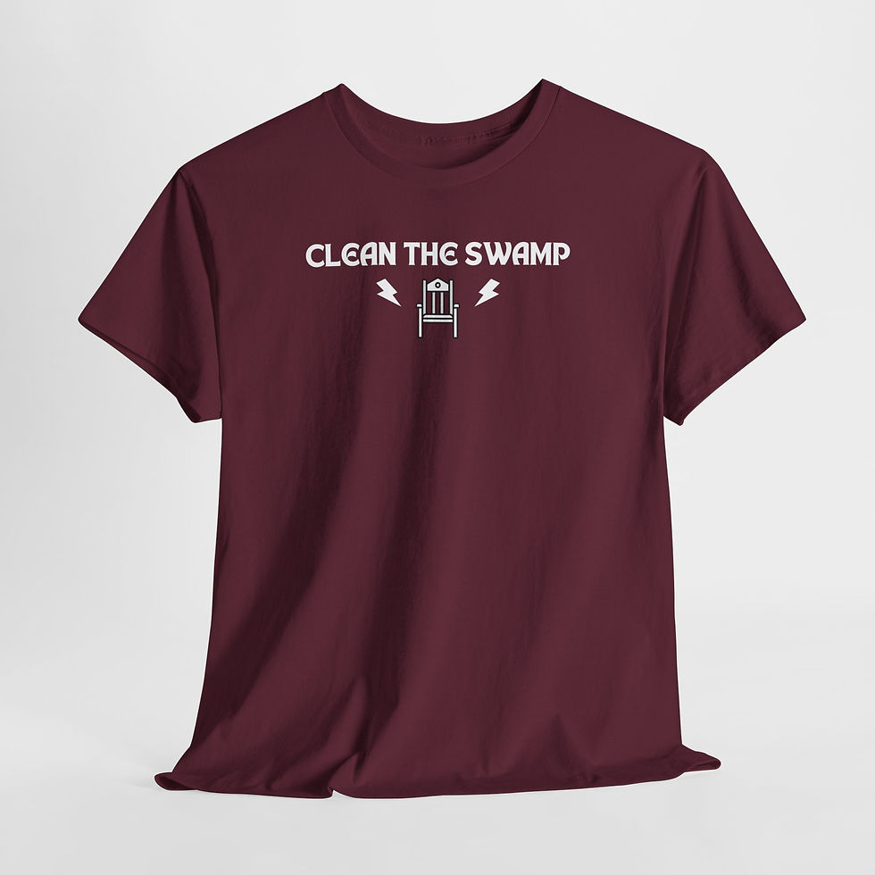 Miniatura: Clean The Swamp Tee — Political Statement Cotton T-Shirt
