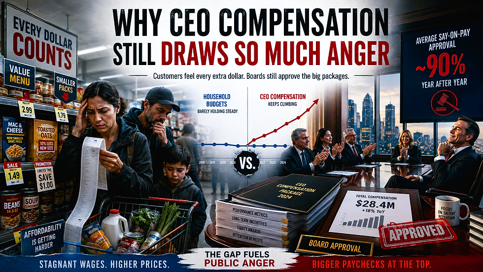 CEO compensation draws much anger