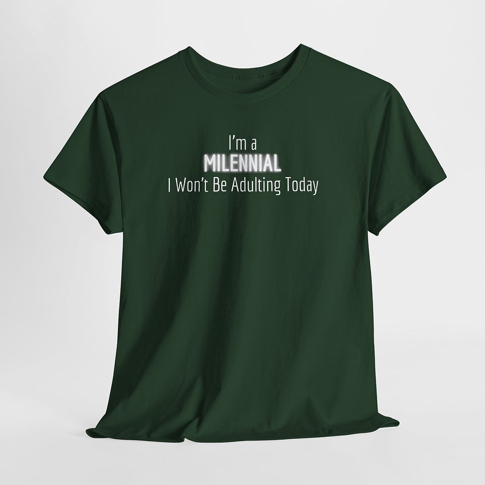 Miniatura: I'm a Millennial I Won't Be Adulting Today Tee
