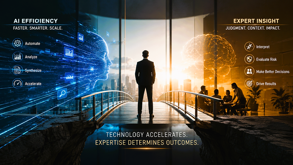 The struggle between AI efficiency and expert insight