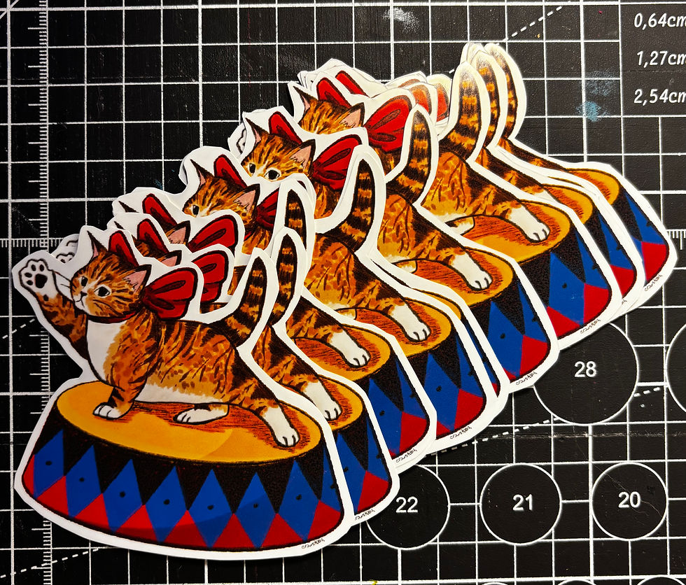 Thumbnail: CIRCUS CAT STICKER
