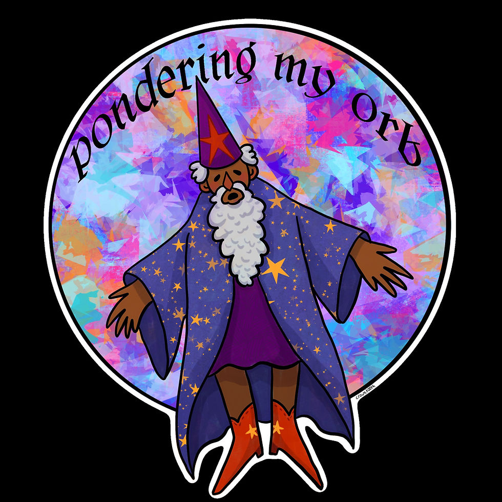 Thumbnail: PONDERING MY ORB STICKER