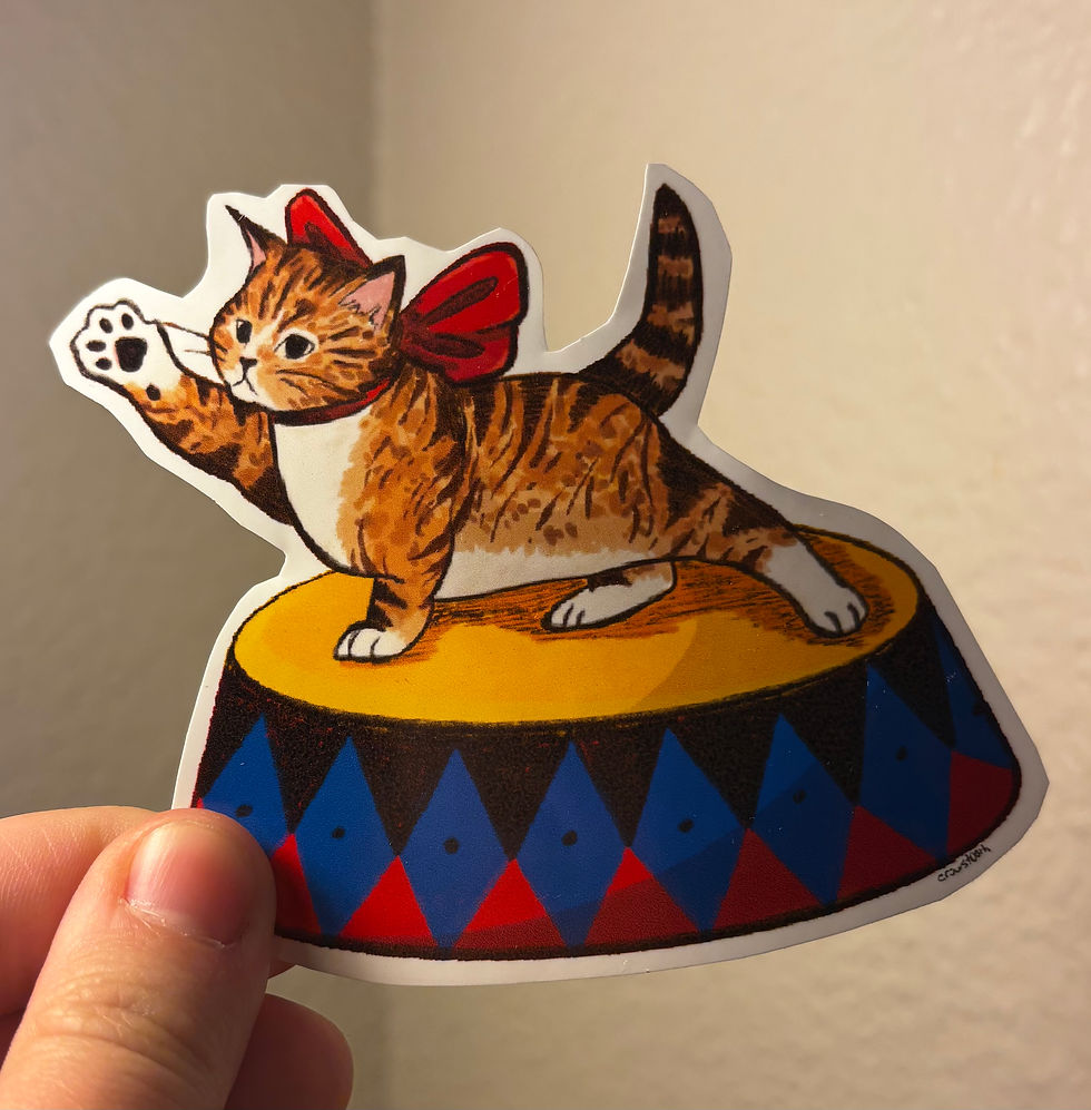 Thumbnail: CIRCUS CAT STICKER