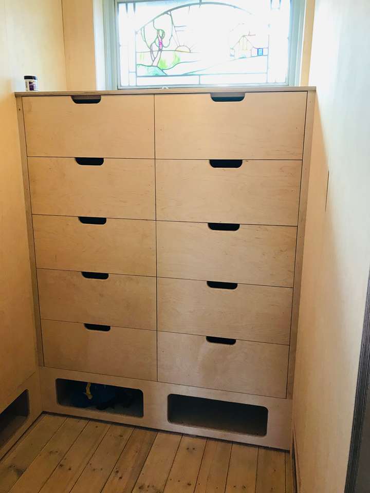 Bespoke Birch Ply Draw Unit