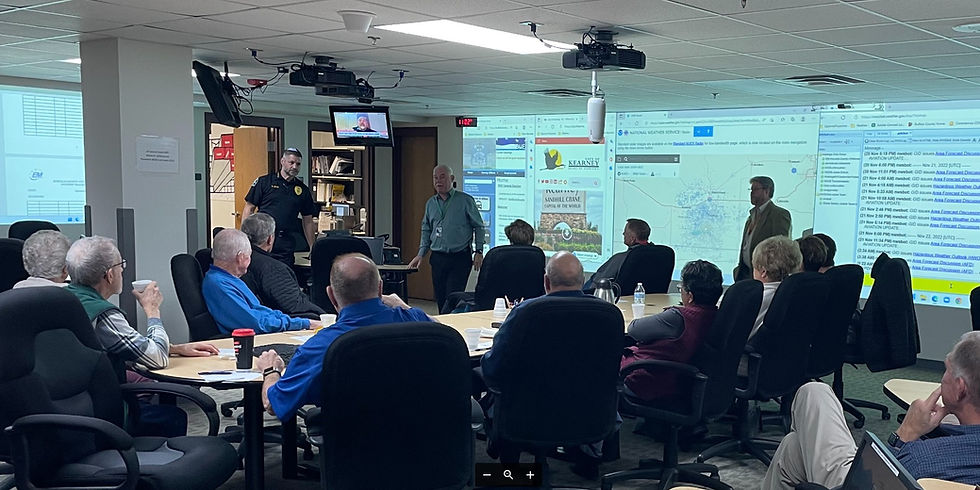 SENIOR COALITION VISITS THE EMERGENCY OPERATIONS CENTER (EOC)