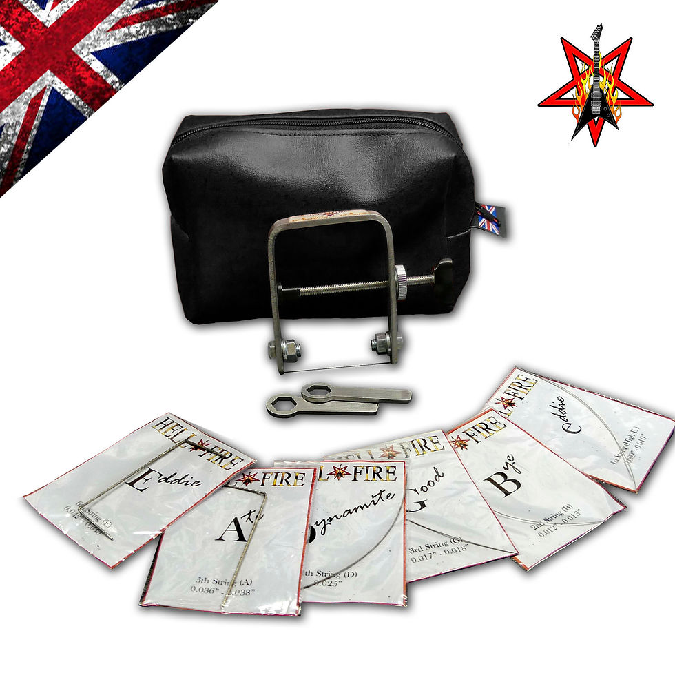 Utta Nutta" Guitar Nut File Kit Black