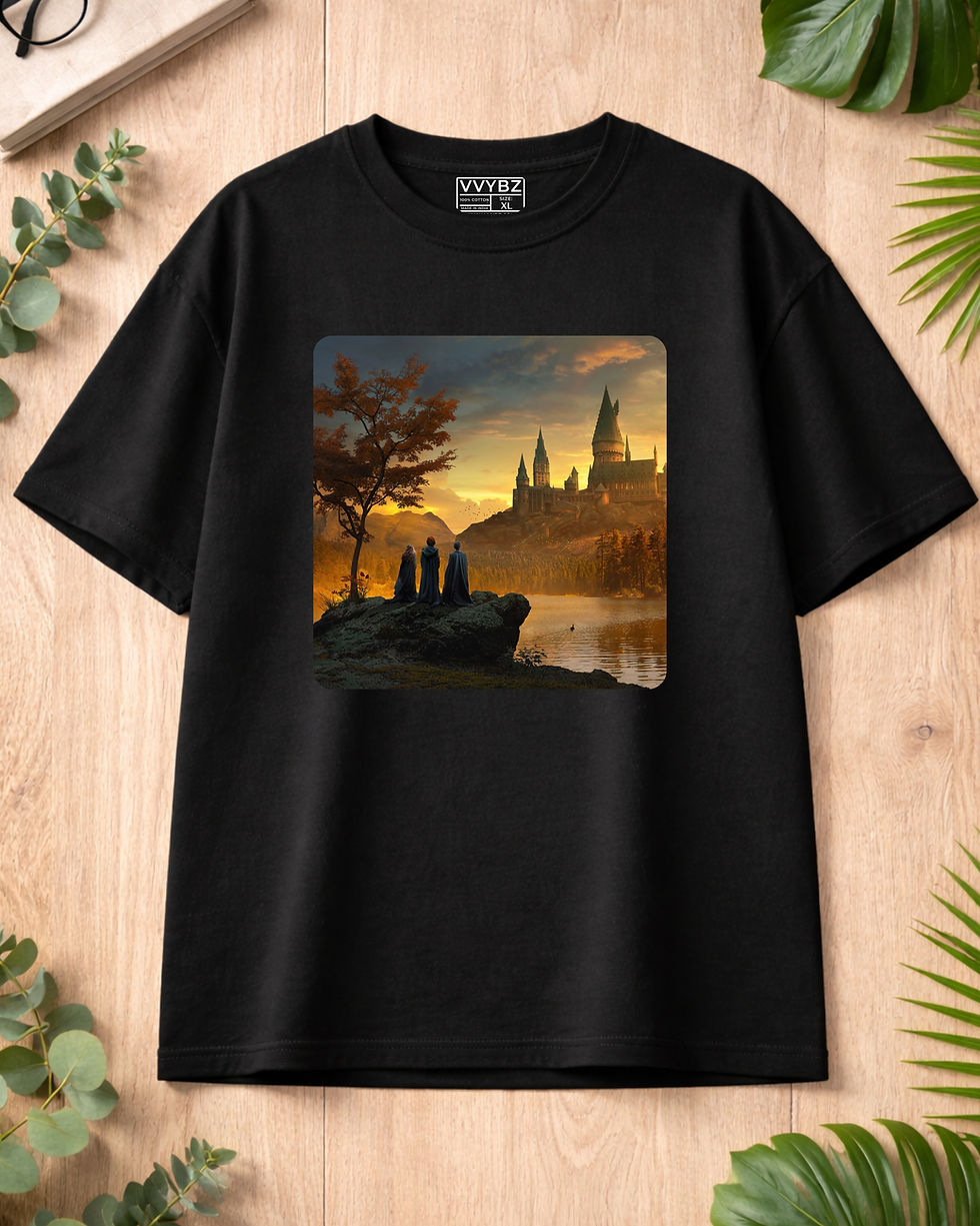 Where Magic Meets Style: The Hogwarts-Inspired Tee by VVYBZ Fashion