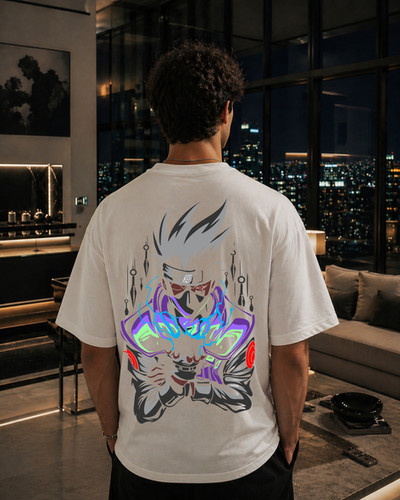 Shadow Surge: Kakashi-Inspired Oversized T-Shirt | VVYBZ