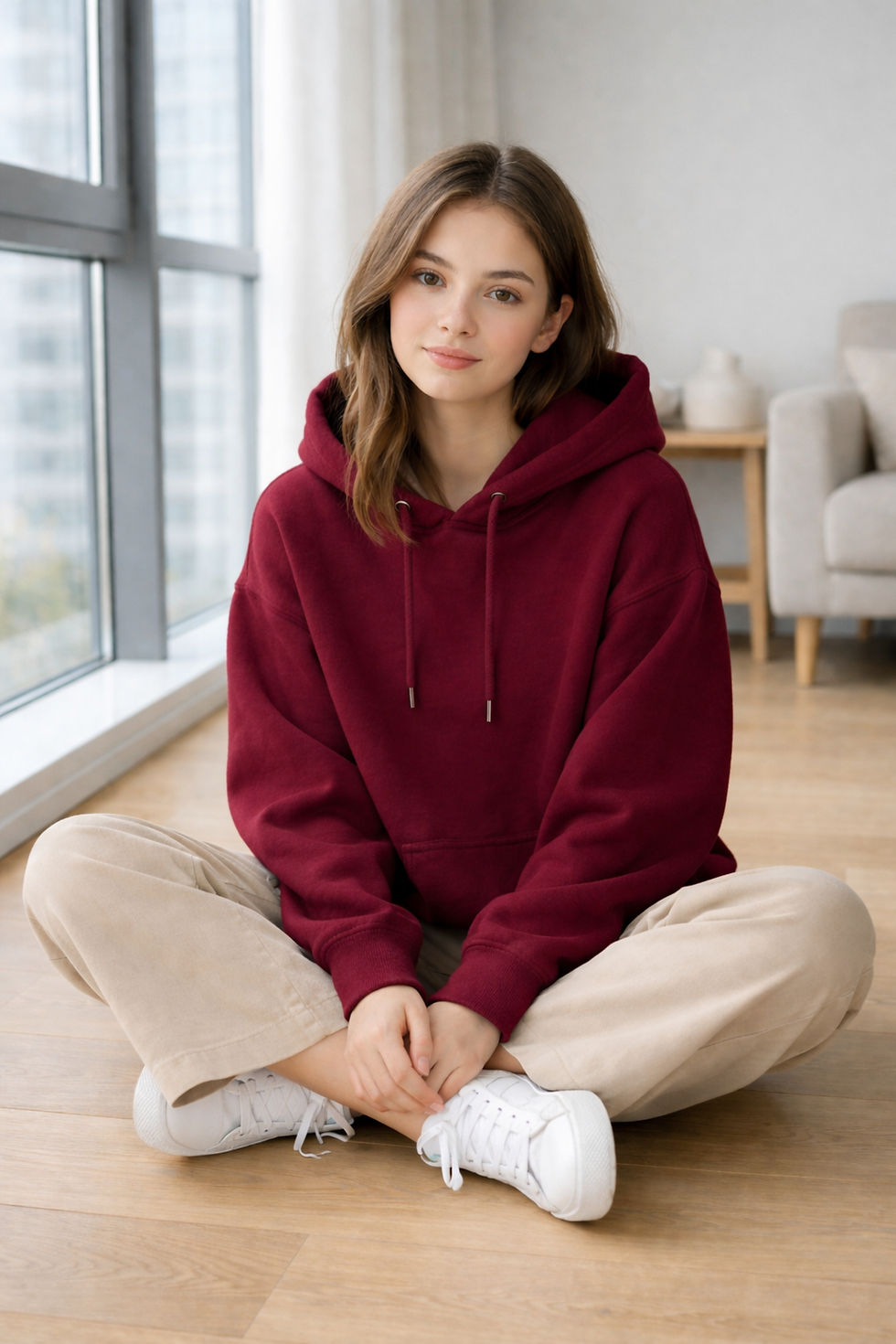 Thumbnail: Classic Maroon Luxe Hoodie