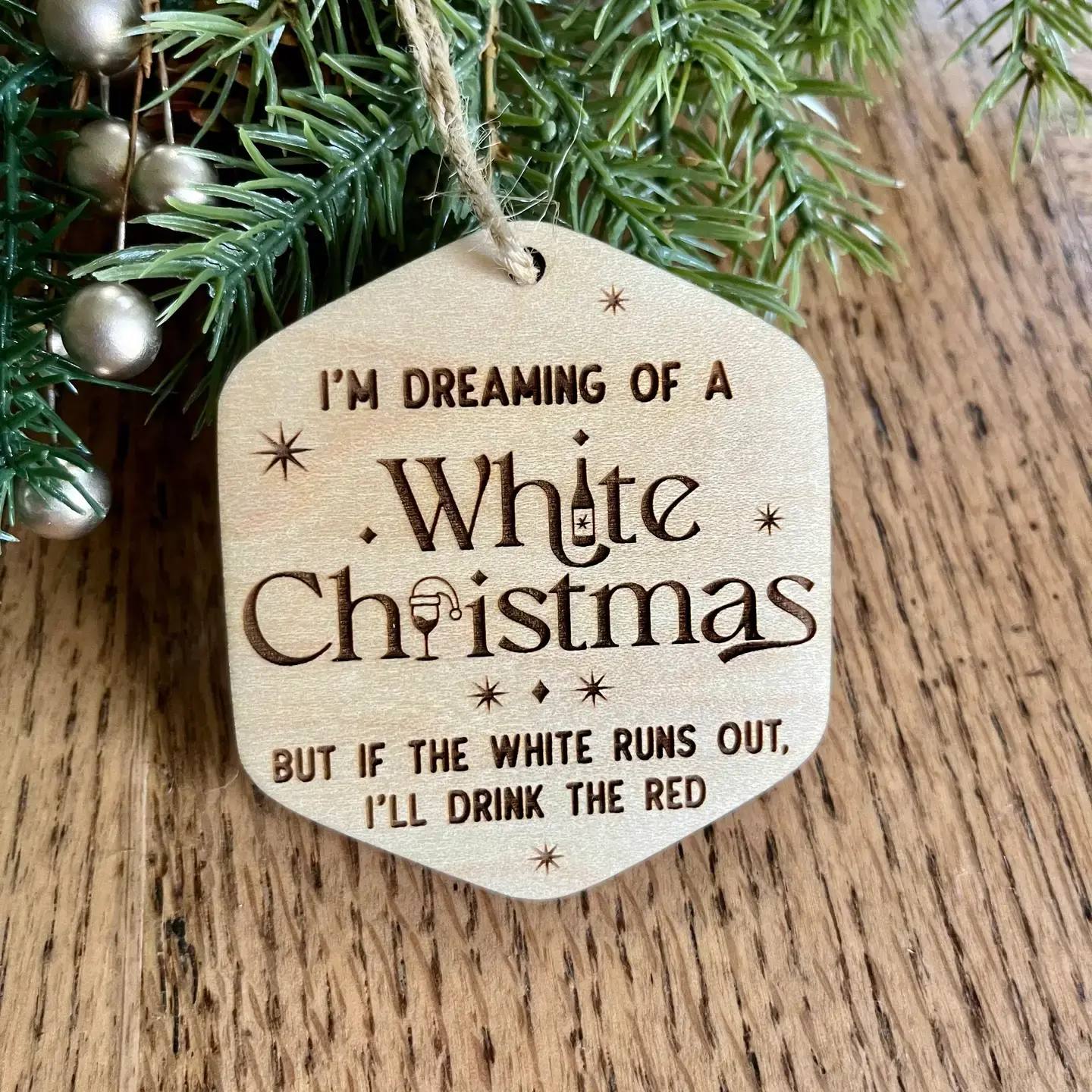 Wine Christmas Ornament