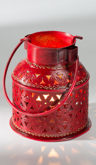 Red Tealight Lantern