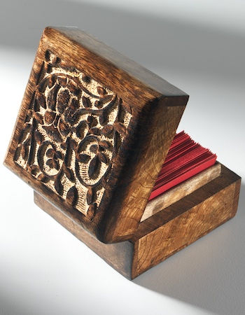 Mango Wood Hand Carved Box