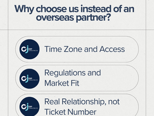 Three reasons to choose C&J Instead of an overseas partner