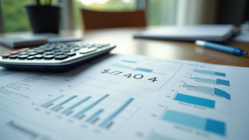 Eye-level view of a professional advisor explaining tax documents to a client