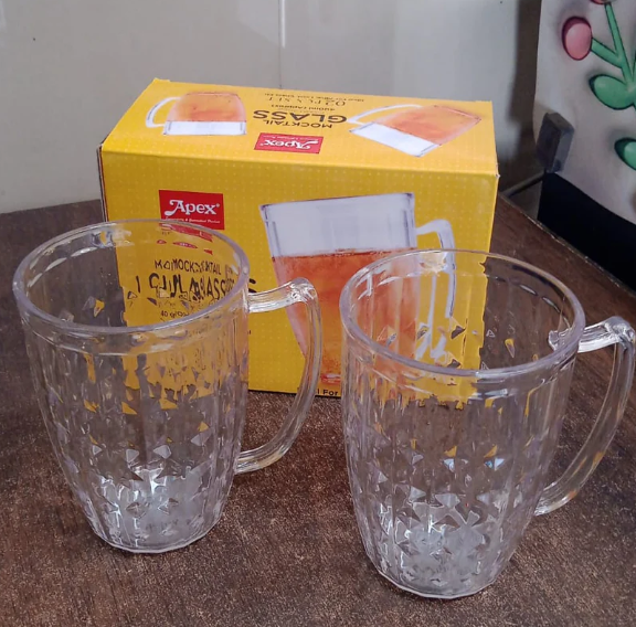 Thumbnail: Apex Mocktail Mug Glass Set - 2 Pcs, 400ml Durable Polycarbonate