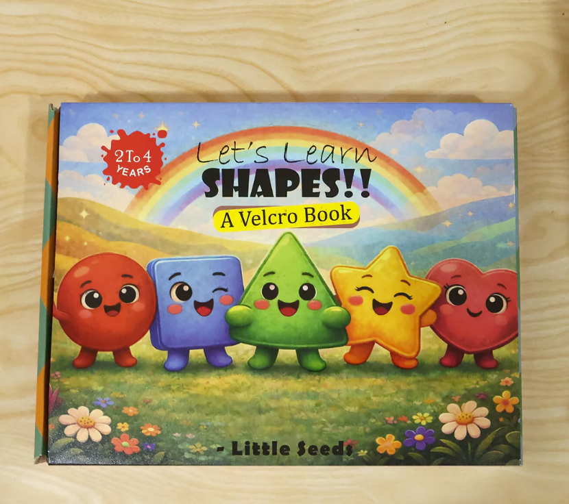 Thumbnail: Let's Learn Shapes!! – A Velcro Activity Book for Kids By Little Seeds