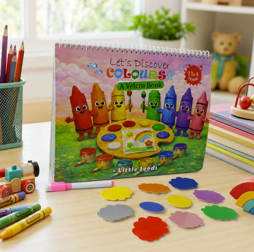 Thumbnail: Let's Discover Colours A Velcro Book For Kids 2 To 4 Years By Little Seeds