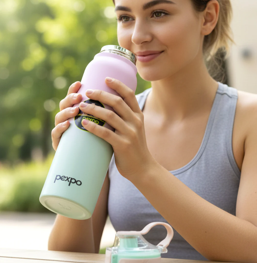 Thumbnail: Pexpo Amaze 1000 ML Insulated Stainless Steel Water Bottle