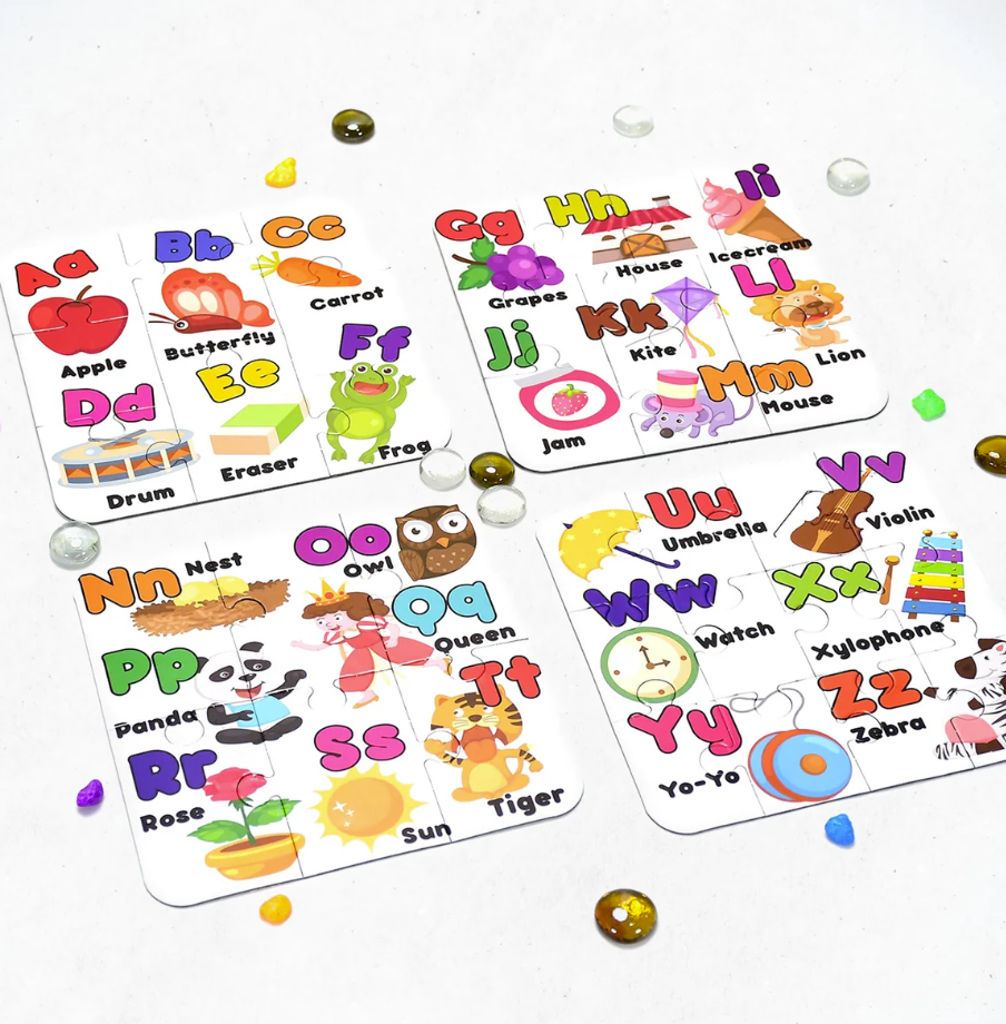Thumbnail: ABC Jigsaw Puzzle – 4 Pack Educational Toy for Kids