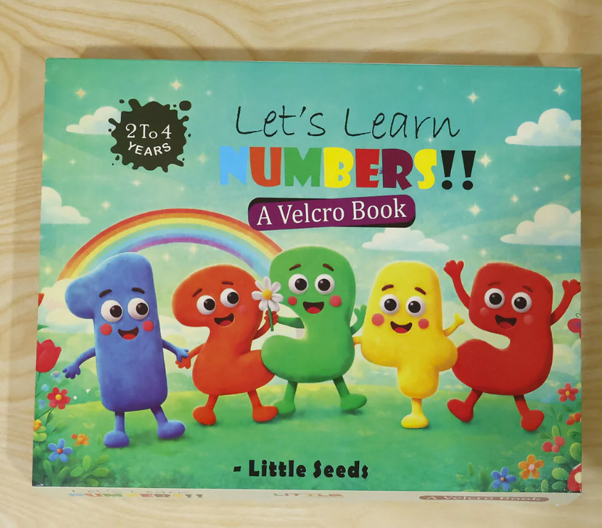 Thumbnail: Little Seeds Let's Learn Numbers Velcro Activity Book for Kids Ages 2 to 4 Years