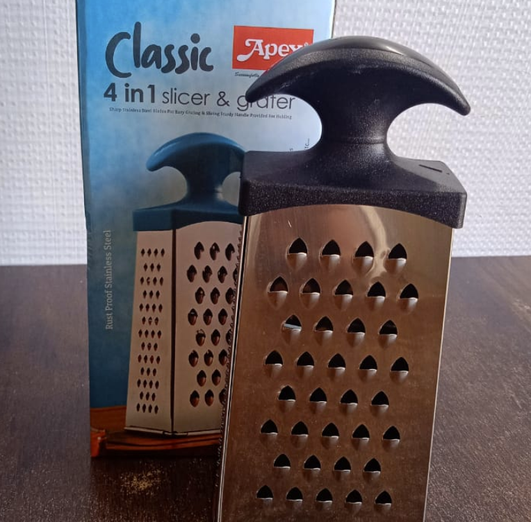 Thumbnail: Apex Classic 4-in-1 Stainless Steel Grater & Slicer with Handle