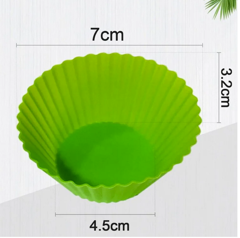 Thumbnail: Flexible Silicone Cupcake Mould – Reusable, Non-Stick Baking Cup