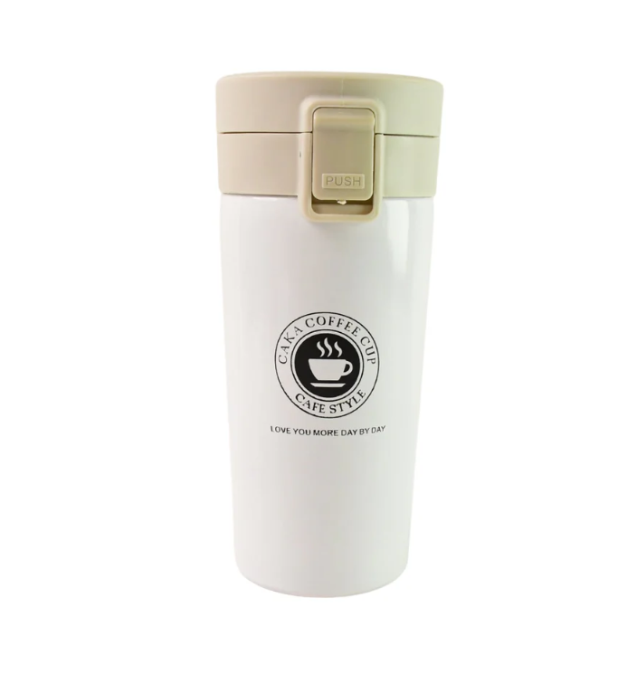 Thumbnail: Stainless Steel Vacuum Insulated Coffee Flask with Flip Lock Lid (400ML / 1 Pc)