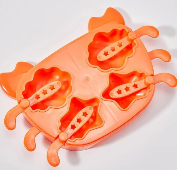 Thumbnail: Creative Crab Shape Ice Mold Tray Silicone Ice Cube Maker Fun Cartoon Ice Tray