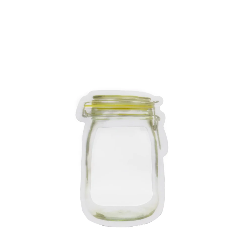 Thumbnail: Reusable Airtight Seal Plastic Food Storage Mason Jar Zipper (150ml)