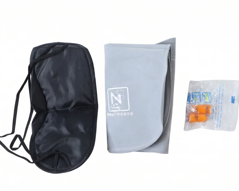 Thumbnail: 3-in-1 Travel Comfort Kit with Neck Pillow, Eye Mask & Earplugs