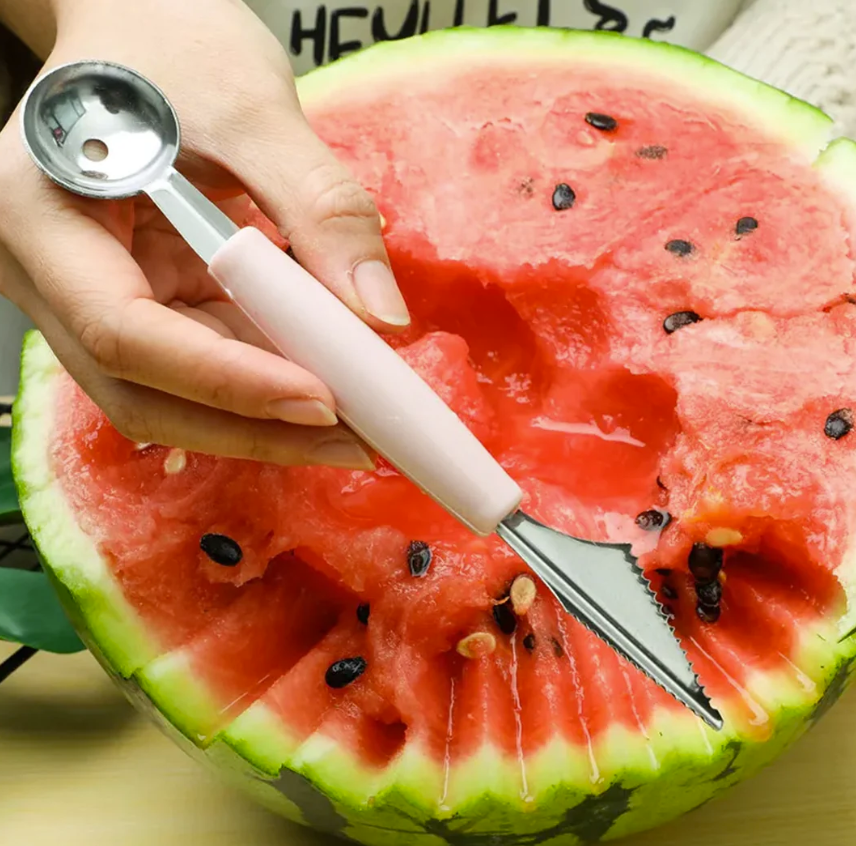 Thumbnail: Multifunctional Stainless Steel Fruit Carving, Scooper & Peeler Kit