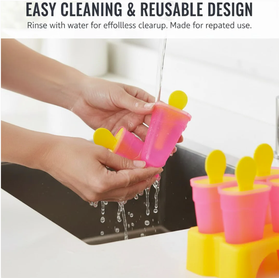 Thumbnail: 6-Piece BPA-Free Plastic Kulfi Maker Mould Set for Frozen Treats