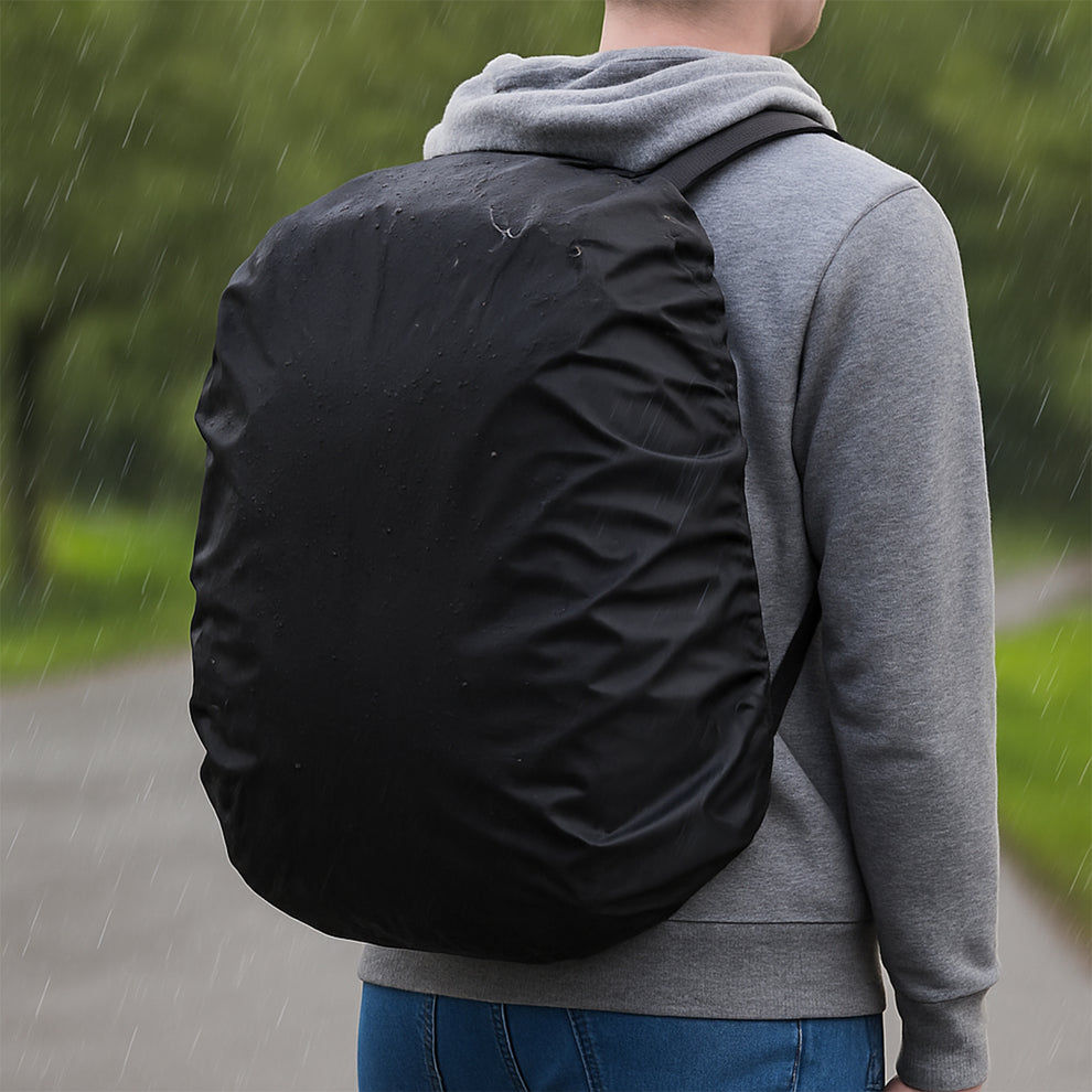 Waterproof Nylon Backpack Rain Cover with Elastic Fit - 1 Pc