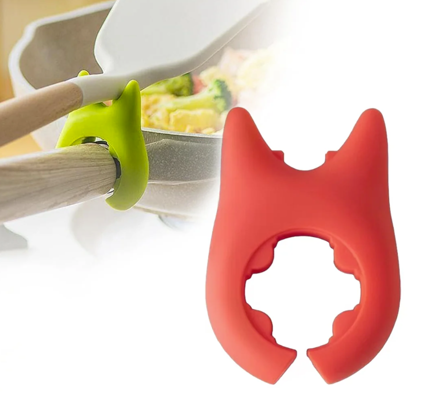 Thumbnail: Adjustable Plastic Pot Holder with Cat Ear Design