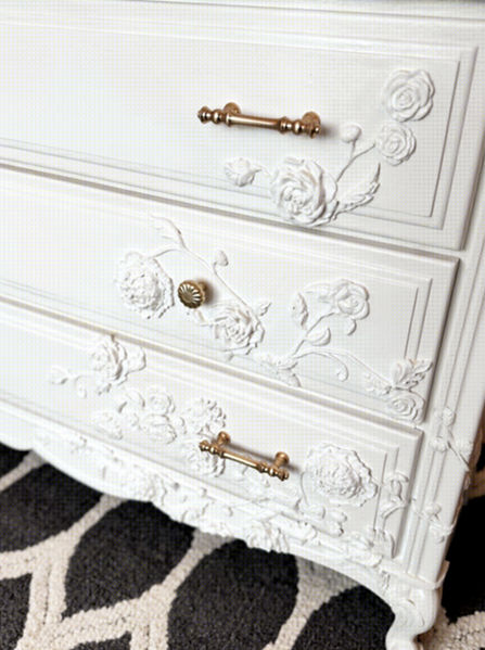 floral adorned dresser updo