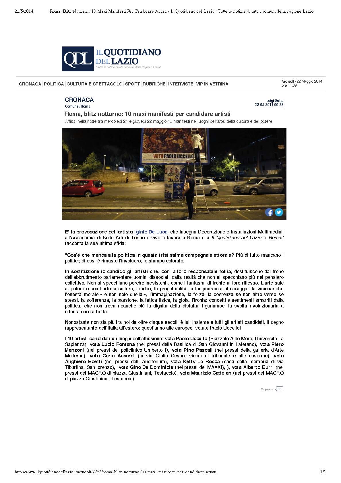 Quotidiano del Lazio
