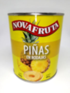 Piña en rodajas Nova Fruta 850g en conserva para reposteria