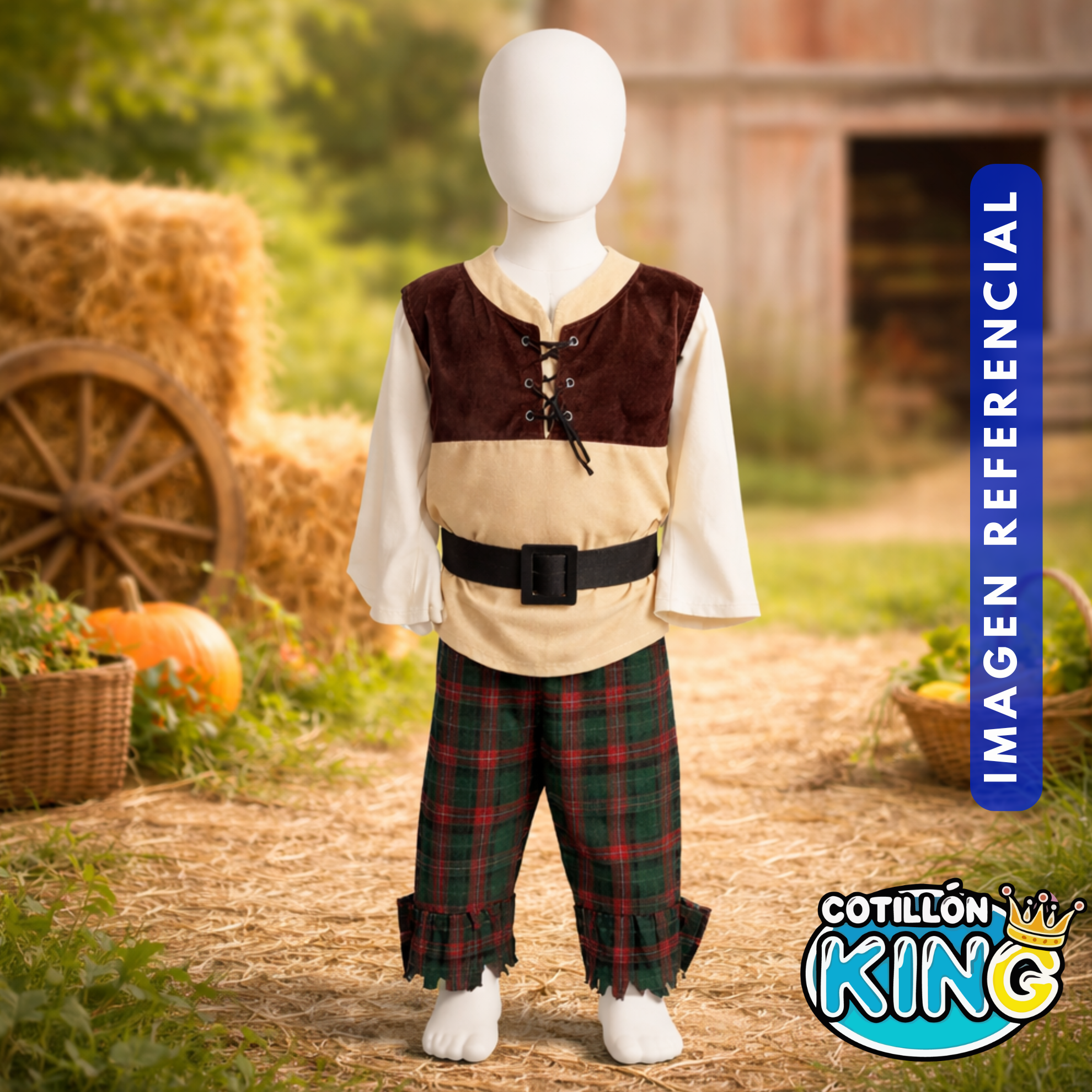 Disfraz Campesino - Inspirado en Shrek Cotillon y Halloween