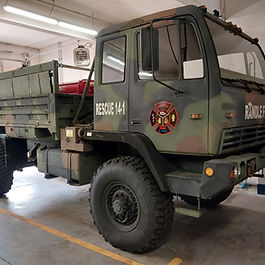 This specialty vehicle was acquired through the FEPP program with help from the DNR. It awaits conversion into a type 3 wildland response vehicle and will share duties in the flood season as a support vehicle.