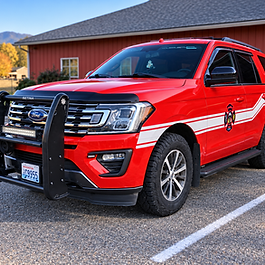 This vehicle carries incident support equipment as well as medical equipment including an AED.