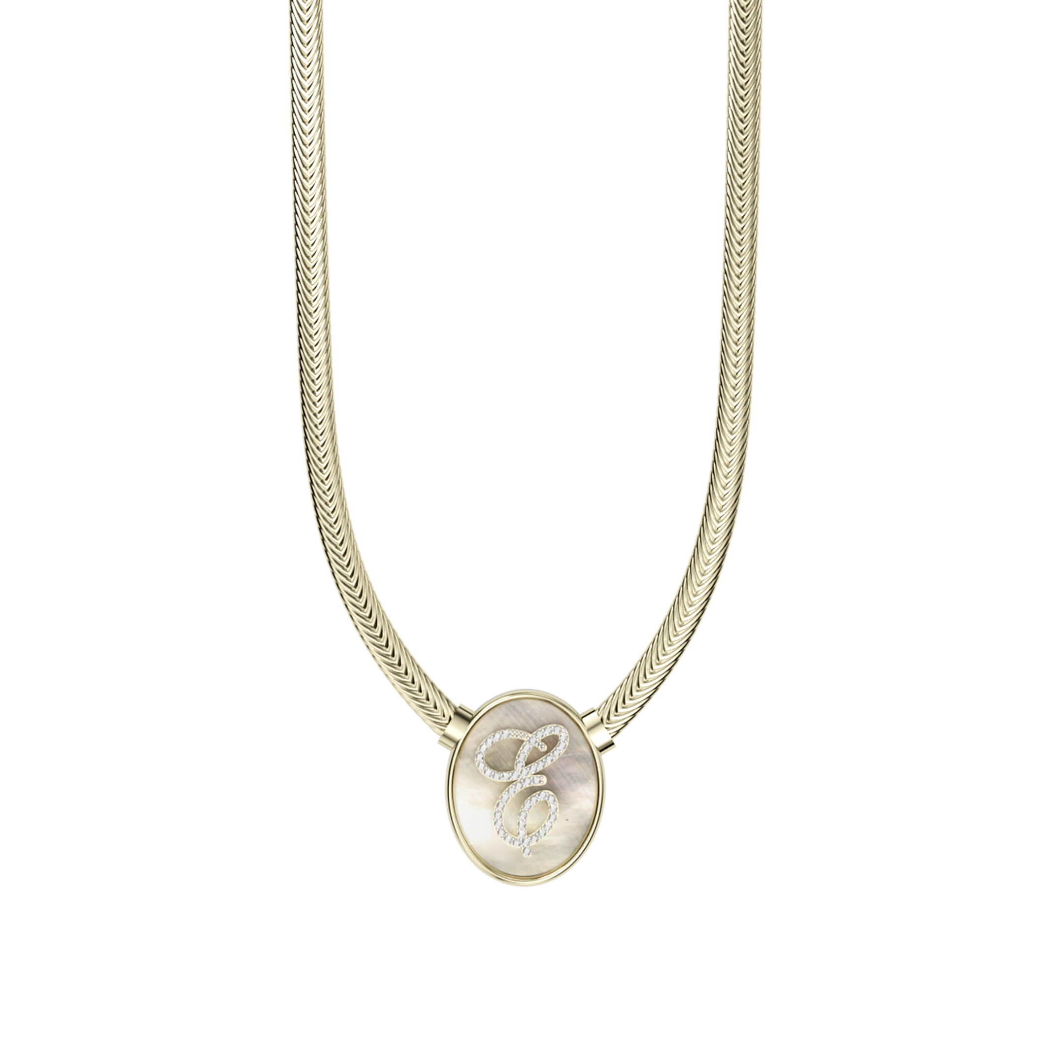 Letter Mother-of-Pearl Necklace