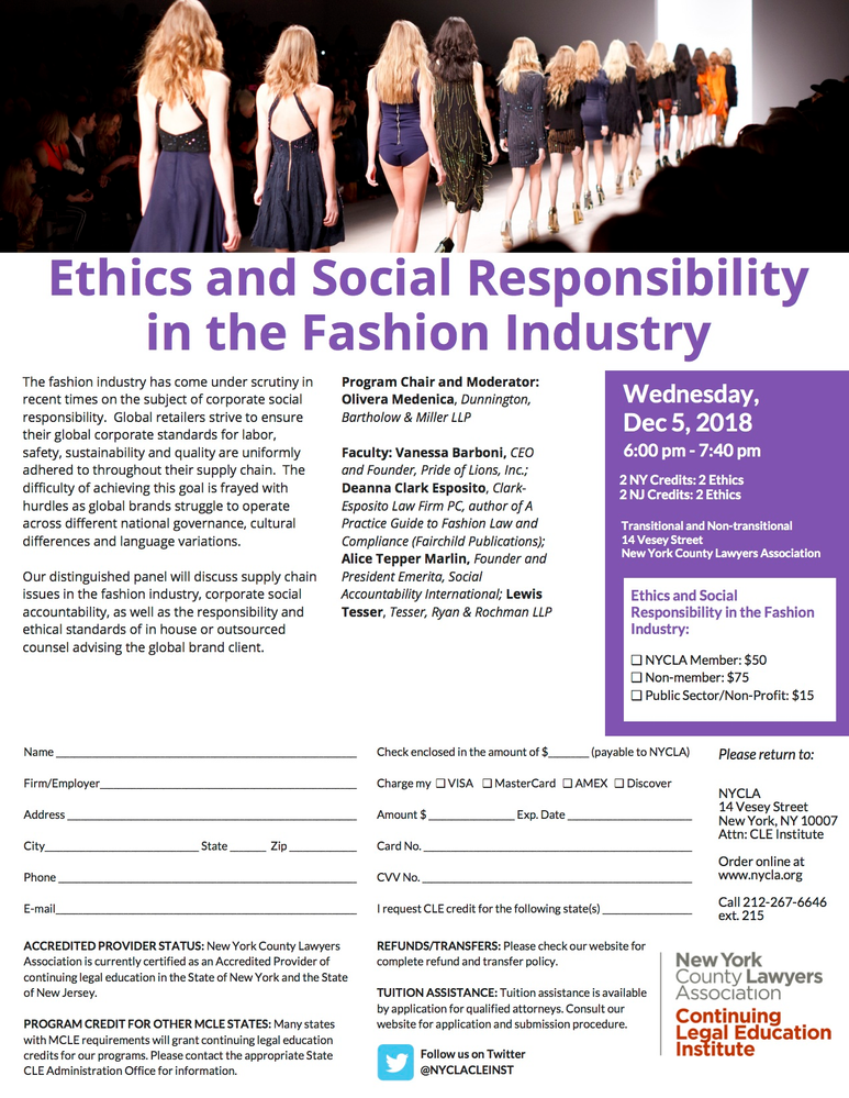 Ethics & Social Responsibility in the Fashion Industry