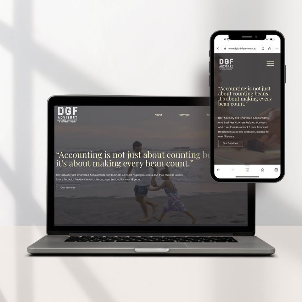 DGF Advisory Website | The Brand Bar Marketing Agency