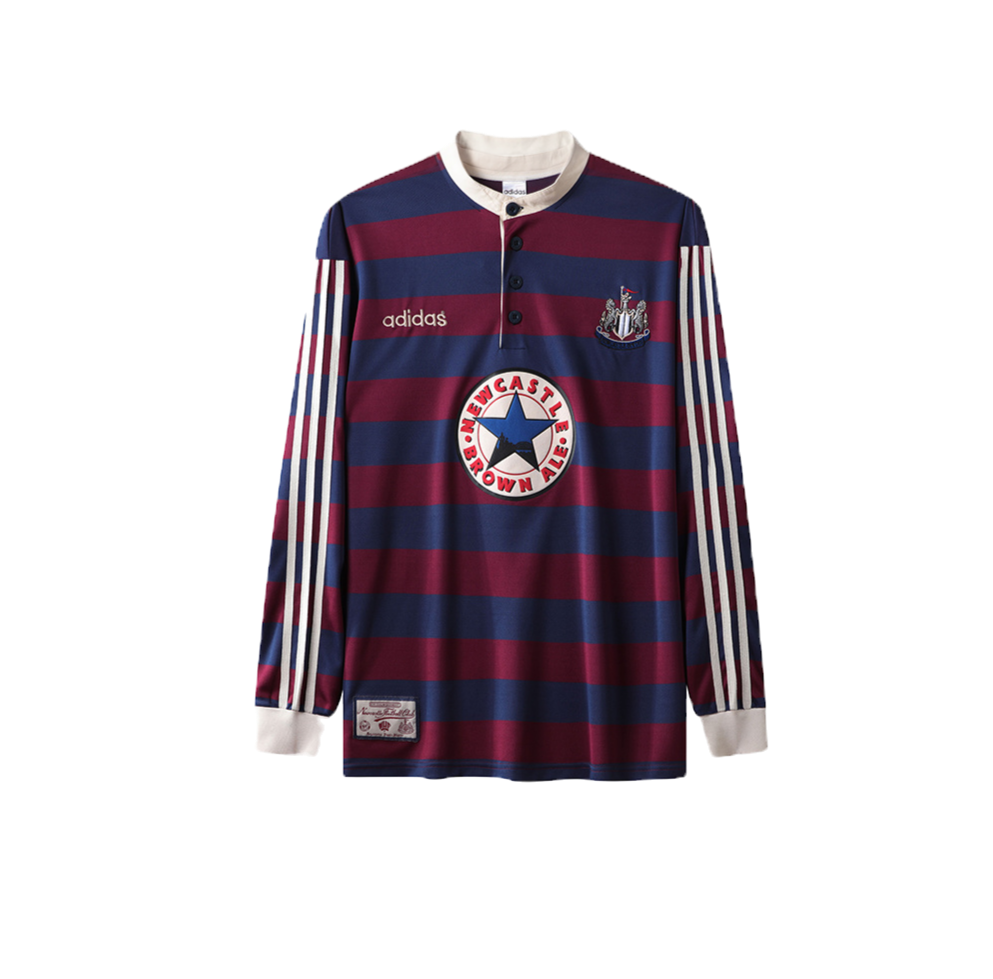 Newcastle United 1995/1996 (Manga larga) 2ª Equipación Retro